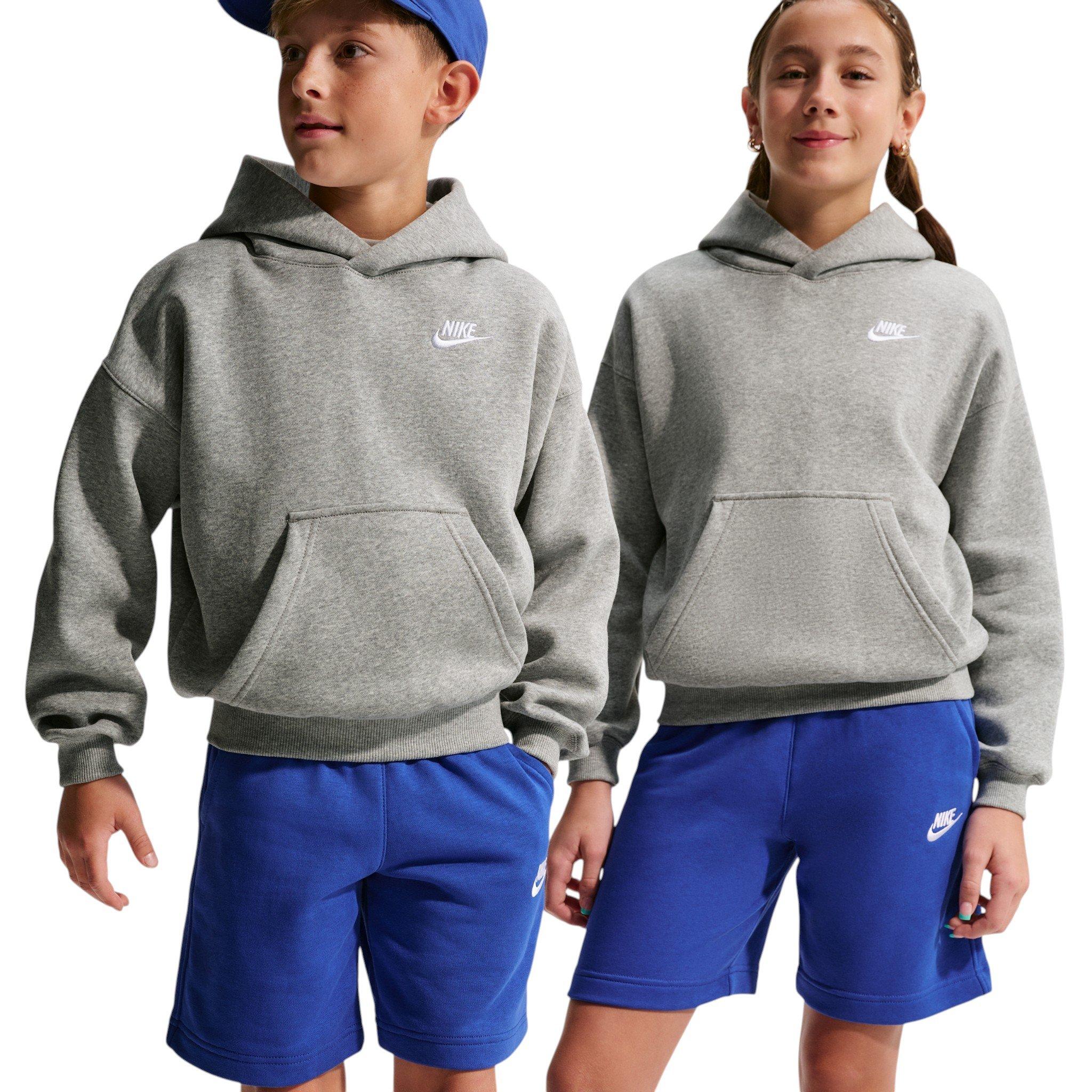 Nike Big Kids' Sportswear Club Fleece Oversized Hoodie - Grey - GREY